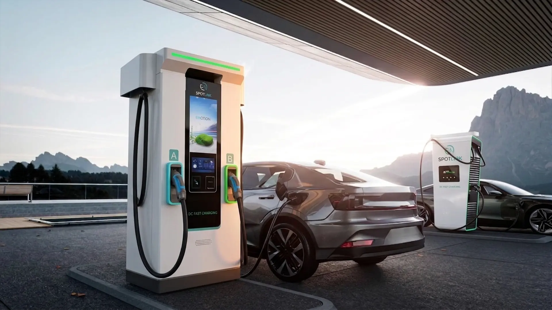 Fast 120 kW EMOTION — Doppia presa CCS, OCPP e gestione completa.