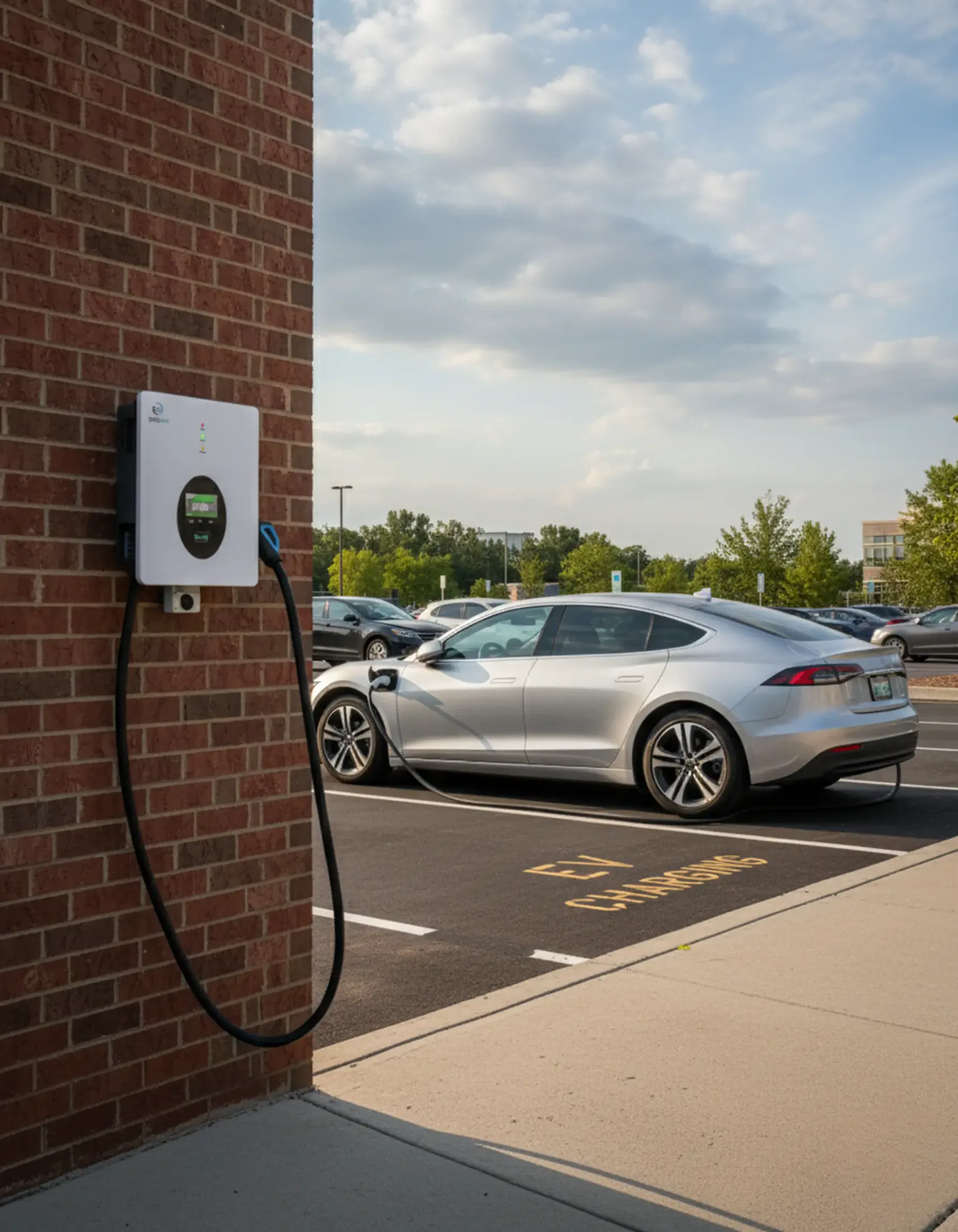 Fast DC 40 kW EMOTION — Stazione DC compatta e rapida, gestita da Spotlink.